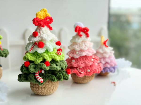 : 2in1 Christmas Tree , Pine Tree Crochet, No sew Pattern, Christmas  Crochet Pattern PDF