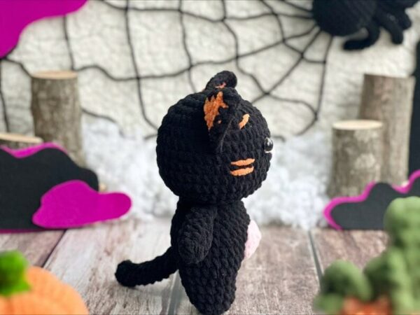 5in1  Halloween, Halloween Amigurumi , Pumpkin, Voodoo Doll, Black Cat, Baphomet, Ghostly Halloween Crochet Pattern PDF