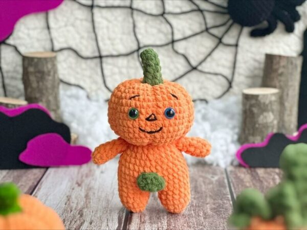 5in1  Halloween, Halloween Amigurumi , Pumpkin, Voodoo Doll, Black Cat, Baphomet, Ghostly Halloween Crochet Pattern PDF
