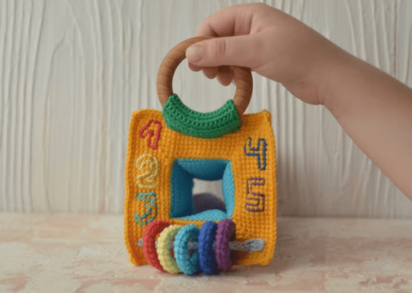 : Activity Cube  Sensory Toy, Amigurumi Pattern Didactic Cube, Educational Montessori Toy, Pattern In English Crochet Pattern PDF