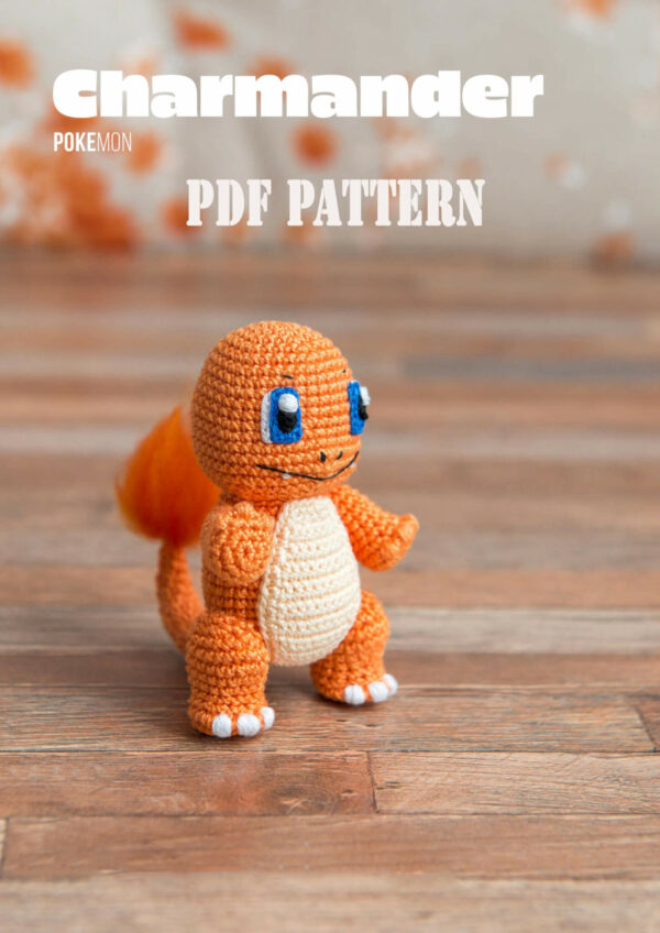 Amigurumi Charmander Pokemon Pattern Pdf Crochet, Crochet Pokemon Amigurumi Pattern Crochet Pattern PDF