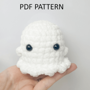 : Amigurumi No sew Quick Crochet Ghost Pattern,  For Ghost Lovers, Halloween Ghost  Crochet Pattern PDF