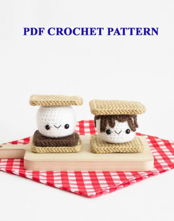 Amigurumi Smores s, S'more Plush Pattern, Pdf  Crochet Pattern PDF