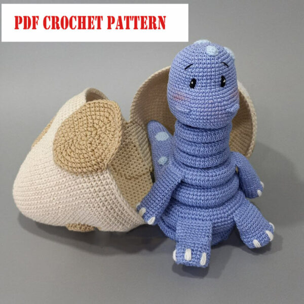 : Baby Dino Stacking Toy Pattern Crochet, Dino Toy s, Stacking Toy Pattern Crochet Pattern PDF