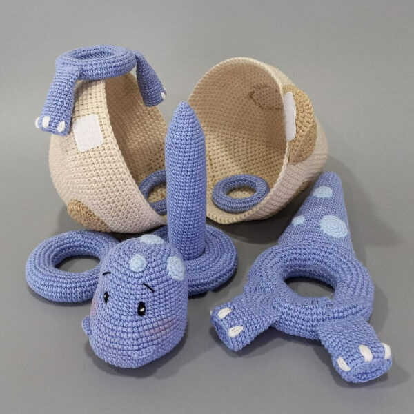 : Baby Dino Stacking Toy Pattern Crochet, Dino Toy s, Stacking Toy Pattern Crochet Pattern PDF