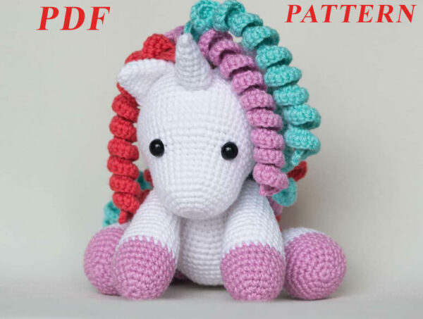 : Baby Unicorn  Pdf, Unicorn Amigurumi Pattern Crochet Pattern PDF
