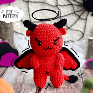 : Baphomet Halloween , Halloween Devil Decor, Stuffed Animal, Halloween Crochet, Amigurumi  Crochet Pattern PDF