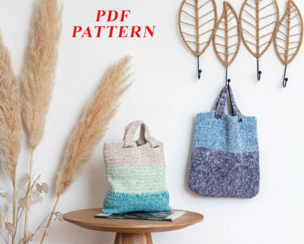 : Beach Faded Bag  Pdf, Amigurumi Beach Bag s Crochet Pattern PDF