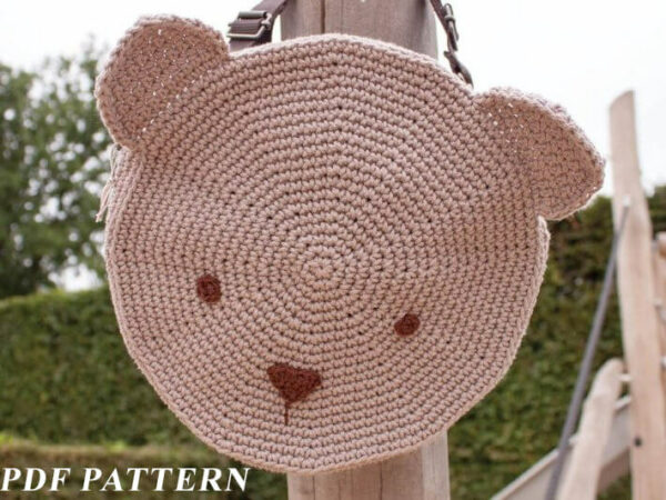 : Bear Backpack Bag , Pdf Pattern Bag, Back To School Bag Pattern Crochet Pattern PDF