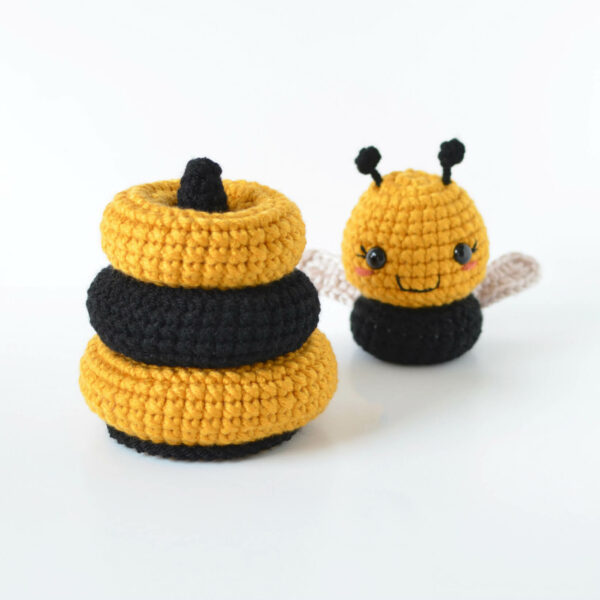 Bee Stacking Toy , Crochet Pattern PDF