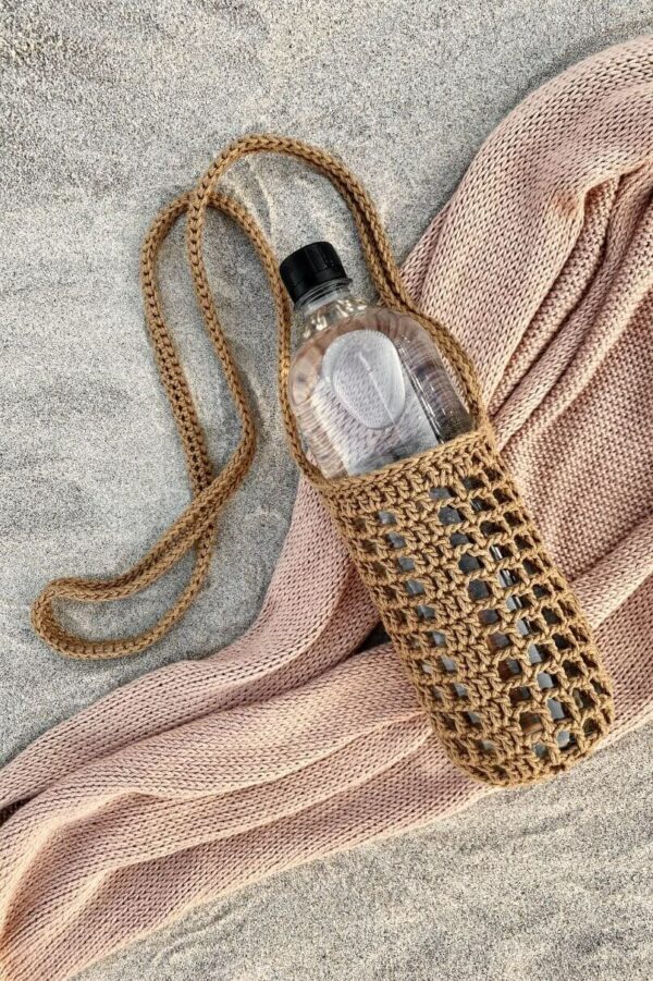 : Bottle Bag , Crochet Bagpattern Crochet Pattern PDF
