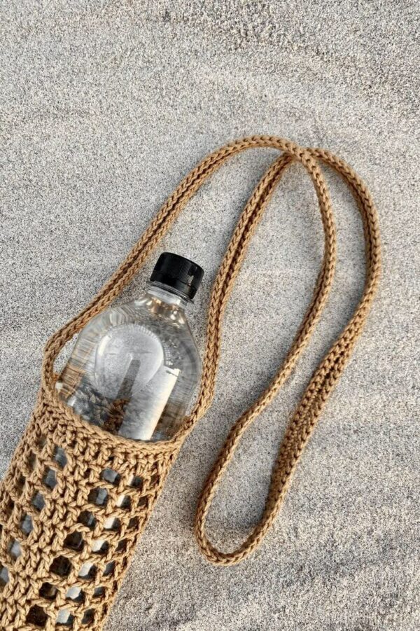 : Bottle Bag , Crochet Bagpattern Crochet Pattern PDF