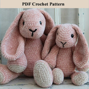 : Bunny Friend , Pdf Pattern For You, Bunny For Lover,  For Bunny Lovers Crochet Pattern PDF