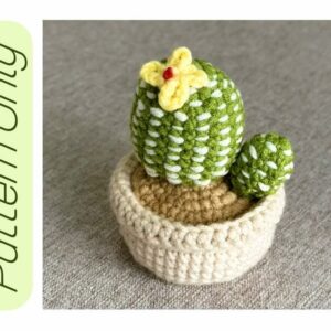 : Cactus Plants Crochet, Pdf Instant Download, Amigurumi s Beginner Easy Simple Basic Tree Succulent Crochet Pattern PDF