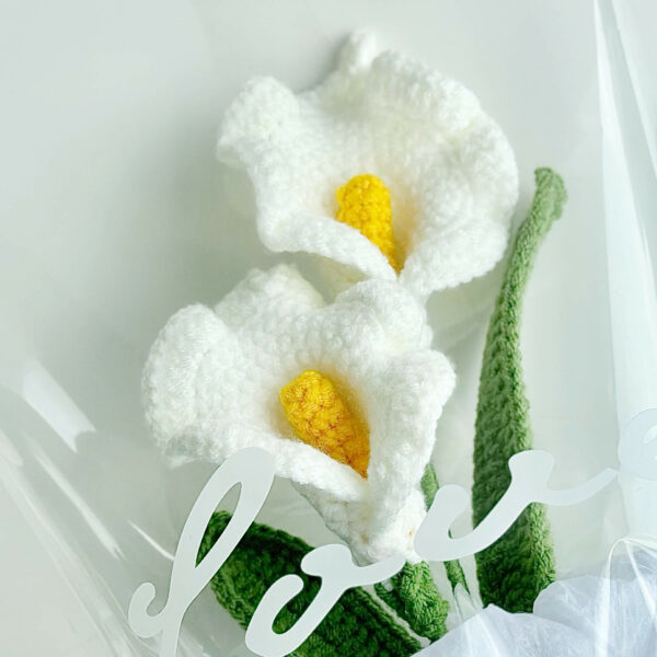 : Calla Lily Flower , Crochet Flower Bouquet Pattern, Crochet Flower Pattern Crochet Pattern PDF
