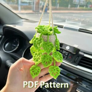 Car Hanging Plant Pattern, Car Hanging Plant , Crochet Car Plant Pattern, Hanging Plant  Crochet Pattern PDF