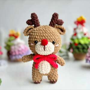 : Christmas Reindeer , Crochet Reindeer Pattern, Crochet Christmas Patterns Pdf Crochet Pattern PDF