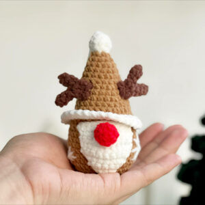 : Christmas Reindeer Gnomes Hanging Car , Crochet Reindeer Gnomes Pattern, Crochet Christmas Patterns Pdf Crochet Pattern PDF