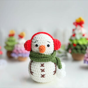 : Christmas Snow Man , Crochet Snow Man Pattern, Crochet Christmas Patterns Pdf Crochet Pattern PDF