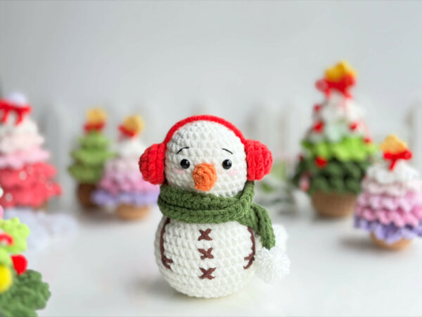 : Christmas Snow Man , Crochet Snow Man Pattern, Crochet Christmas Patterns Pdf Crochet Pattern PDF