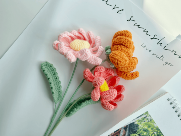 : Chrysanthemums Flower , Crochet Flower Bouquet Pattern, Crochet Flower Pattern Crochet Pattern PDF