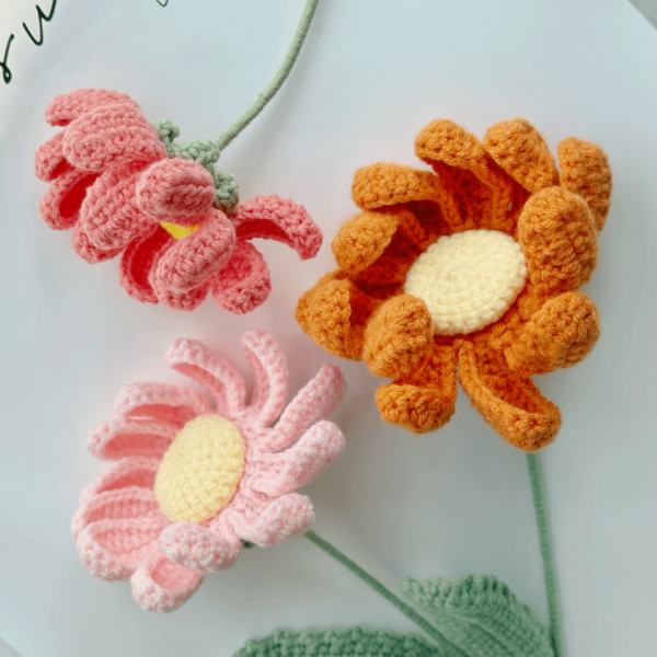 : Chrysanthemums Flower , Crochet Flower Bouquet Pattern, Crochet Flower Pattern Crochet Pattern PDF