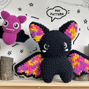 Combo 2 Bats Amigurumi , Halloween Amigurumi Toy Pattern, Halloween Crochet, Amigurumi Crochet Crochet Pattern PDF
