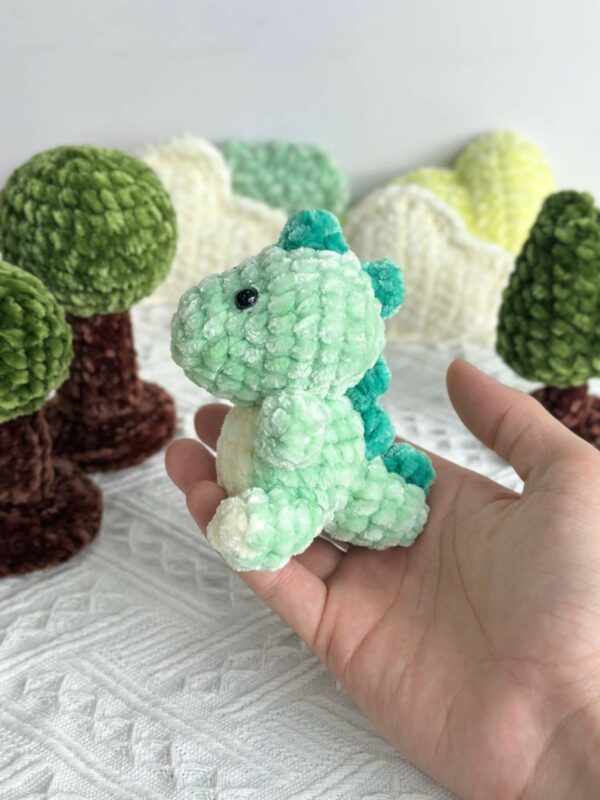 Combo Mint Color 4in1 s: Turtle Amigurumi s, Cow Amigurumi s, Dinosaur Amigurumi s Crochet Pattern PDF