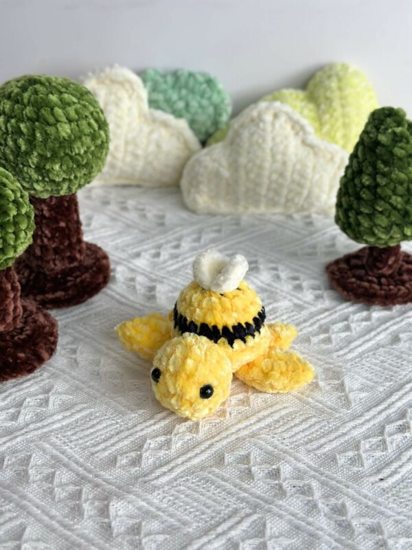 Combo Yellow 6in1 s: Turtle Amigurumi s, Bee Amigurumi s, Sunflower Amigurumi s Crochet Pattern PDF