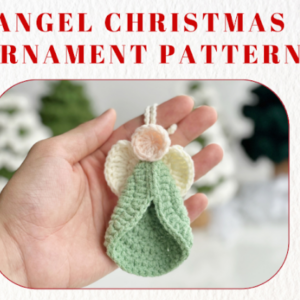 : Crochet Angel Christmas Ornament Pattern, Crochet Angel Pattern, Christmas Ornament  Pdf Crochet Pattern PDF