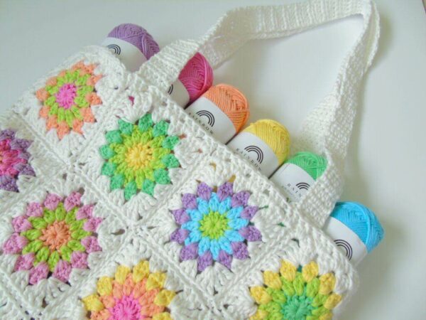 Crochet Bag Pattern – Starburst Summer Tote Bag Pattern Pdf, Crochet Starburst Bag Amigurumi Pattern Crochet Pattern PDF