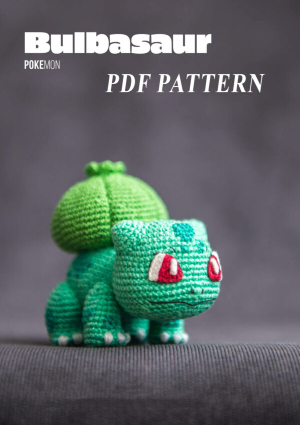: Crochet Bulbasaur Pokemon Amigurumi Pattern, Bulbasaur  Pdf Crochet Pattern PDF