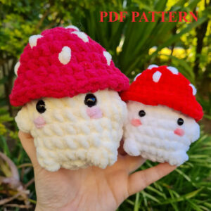 Crochet Chonky Mushroom Pattern Pdf, Crochet Mushroom Amigurumi Pattern Crochet Pattern PDF