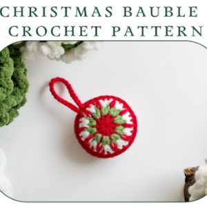 : Crochet Christmas Bauble Ornament Pattern, Crochet Bauble Pattern, Christmas Ornament  Pdf Crochet Pattern PDF