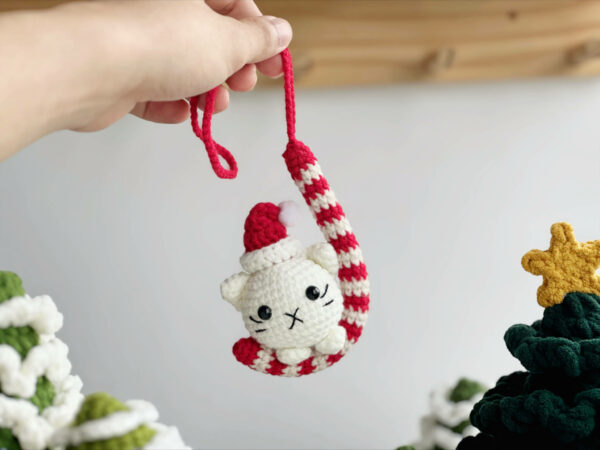 : Crochet Christmas Candy Cat Car Pattern, Crochet Candy Pattern, Christmas Cat Pattern Pdf Crochet Pattern PDF