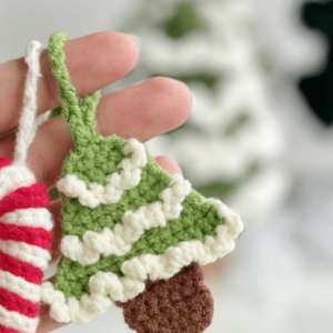 : Crochet Christmas Tree Ornament Pattern, Crochet Christmas Tree Pattern, Christmas Ornament  Pdf Crochet Pattern PDF
