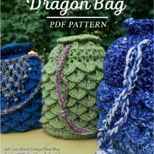 : Crochet Dragon Bag Pattern, Crochet Dice Bag Pattern, Crochet Dnd Bag Pattern Pdf Crochet Pattern PDF