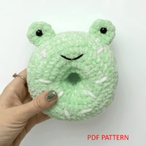 : Crochet Frog Donut , Crochet Donut Pattern Pdf, Crochet Frog Pattern Pdf Crochet Pattern PDF