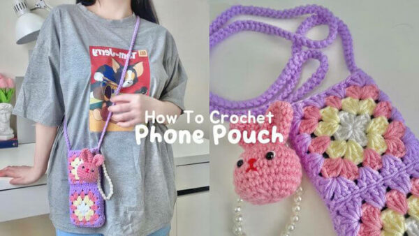 : Crochet Granny Square Phone Bag Pattern Pdf, Crochet Granny Square Pattern, Granny Square  Crochet Pattern PDF