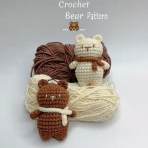 : Crochet Keychain Bear Pattern, Amigurumi Bear  Crochet Pattern PDF
