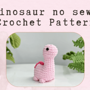 : Crochet Keychain Brachiosaurus Dinosaur No Sew Pattern, Amigurumi Dinosaur  Crochet Pattern PDF