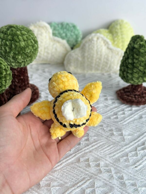 Crochet Keychain Bumble Bee Turtle Pattern Pdf, Crochet Turtle Amigurumi Pattern Crochet Pattern PDF
