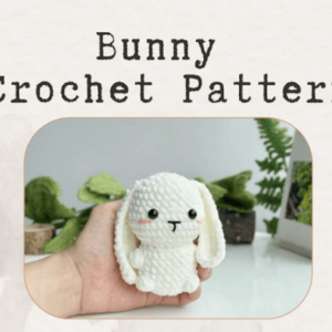 : Crochet Keychain Bunny No Sew Pattern, Amigurumi Bunny crochet Pattern Crochet Pattern PDF
