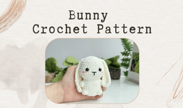 : Crochet Keychain Bunny No Sew Pattern, Amigurumi Bunny crochet Pattern Crochet Pattern PDF