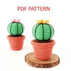 Crochet Keychain Cactus Pattern Pdf, Crochet Cactus Amigurumi Pattern Crochet Pattern PDF