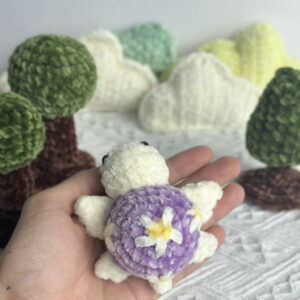 Crochet Keychain Daisy Baby Turtle Pattern Pdf, Crochet Turtle Amigurumi Pattern Crochet Pattern PDF