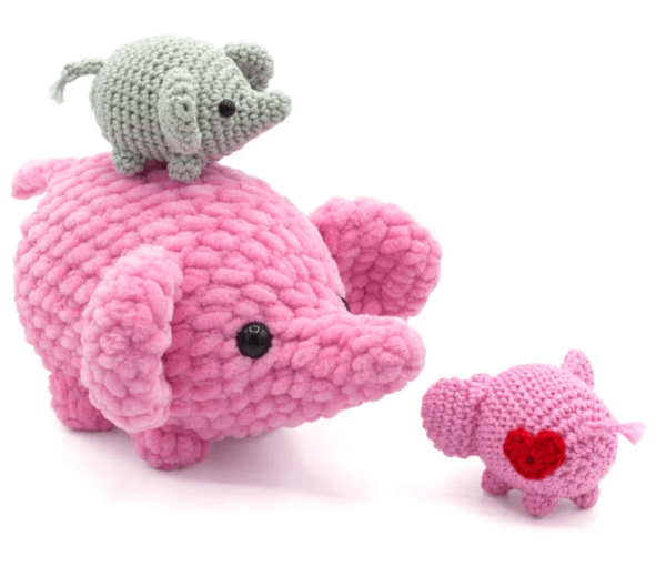 Crochet Keychain Elephant Pattern Pdf, Crochet Elephant Amigurumi Pattern Crochet Pattern PDF