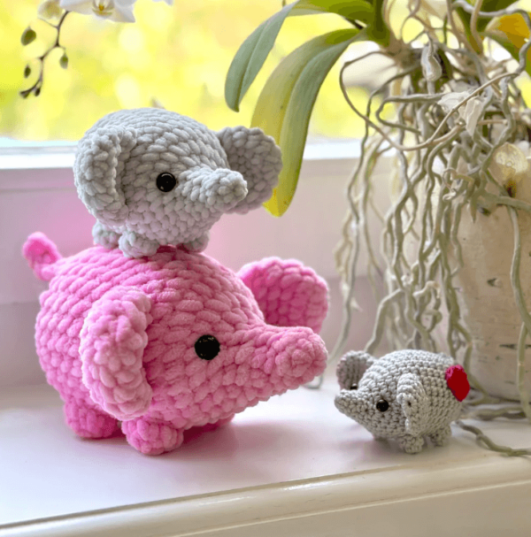 Crochet Keychain Elephant Pattern Pdf, Crochet Elephant Amigurumi Pattern Crochet Pattern PDF