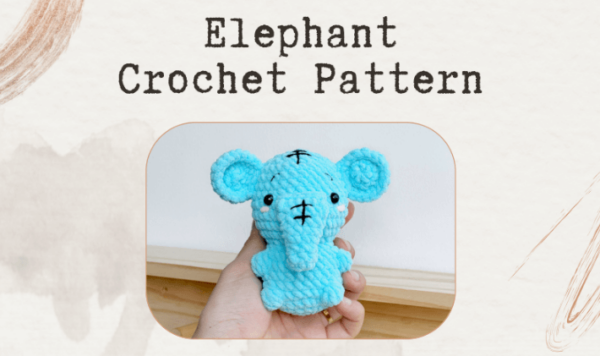 : Crochet Keychain Elephant Pattern Pdf, Crochet Elephant Amigurumi Pattern Crochet Pattern PDF