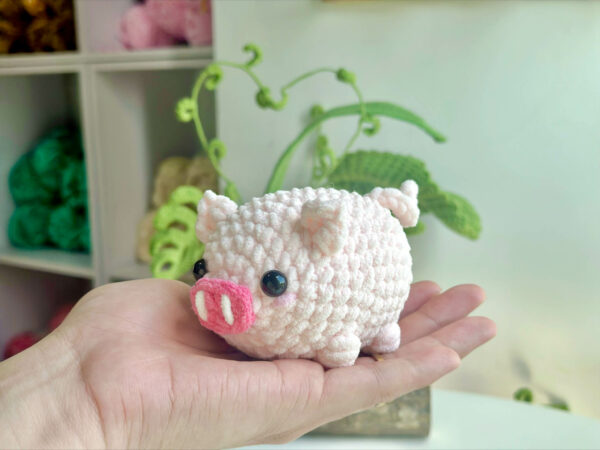 : Crochet Keychain Farmer Animal Combo 6 No Sew Pattern, Amigurumi Sheep, Pig, Cow, Rosster, Duck s Crochet Pattern PDF